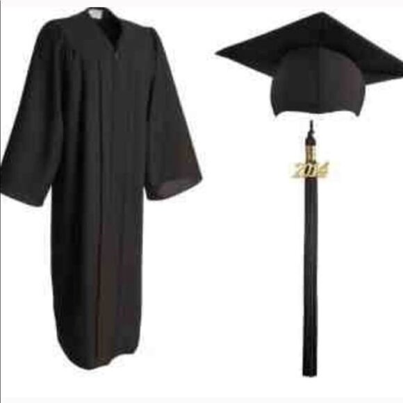 Graduation Gray color Cap & gown - Picture 11 of 11